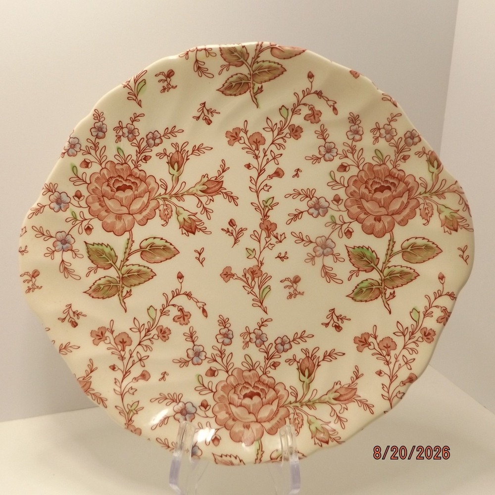 Johnson Brothers Rose Chintz Cake Plate